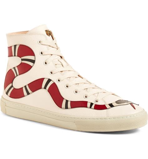 gucci snake hightop|Gucci embroidered sneakers.